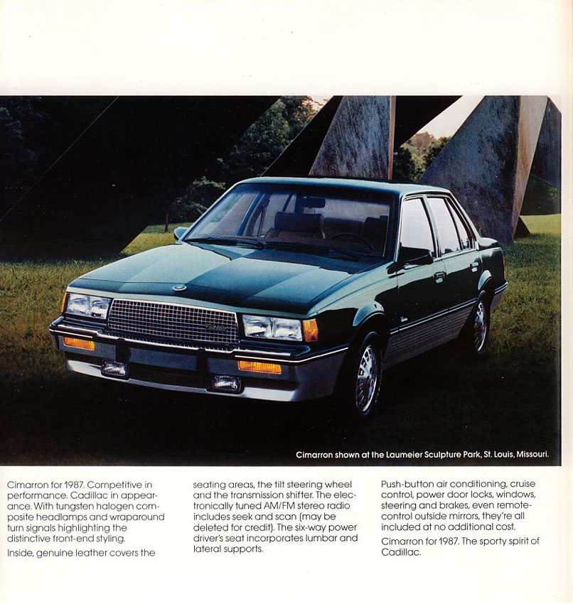 1987 Cadillac Brochure Page 30